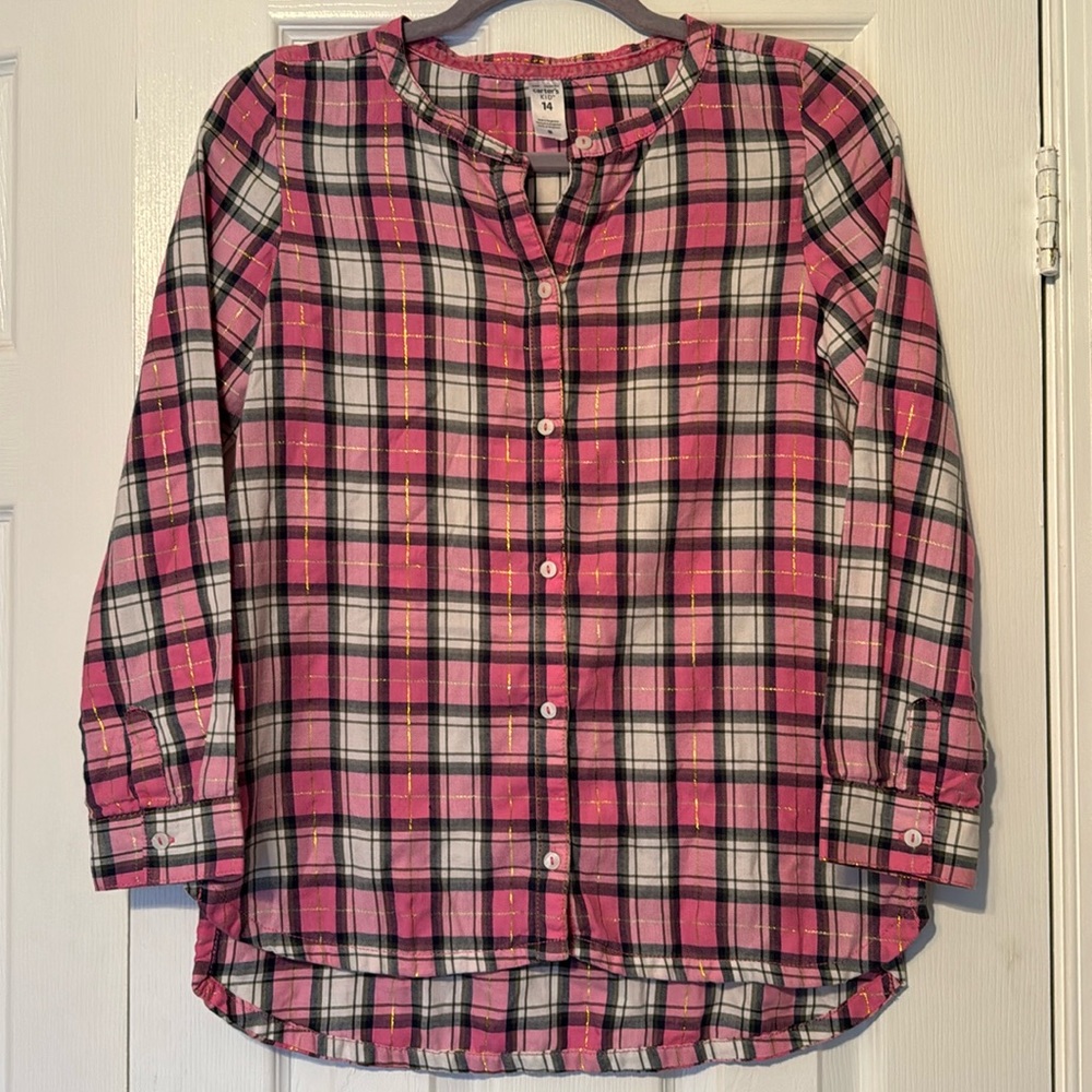 💖 Carters Plaid Button Down